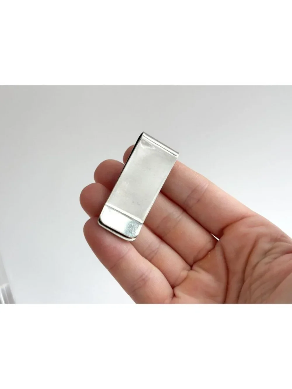 Navajo Inspired Abstract Southwest Made Vintage Stainless Steel Money Clip